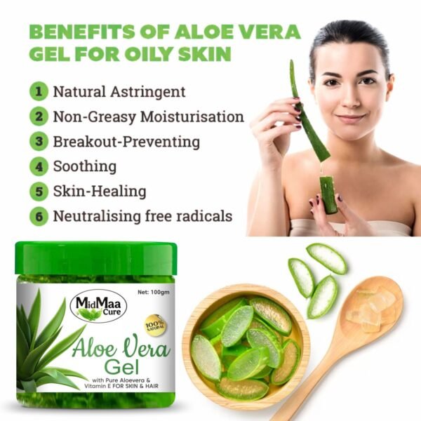 MidMaa Cure 100% Original Aloe Vera Gel - Image 4