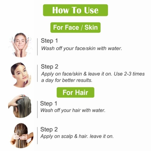 MidMaa Cure Pure Neem Face Wash + 100% Original Aloe Vera Gel Combo - Image 5